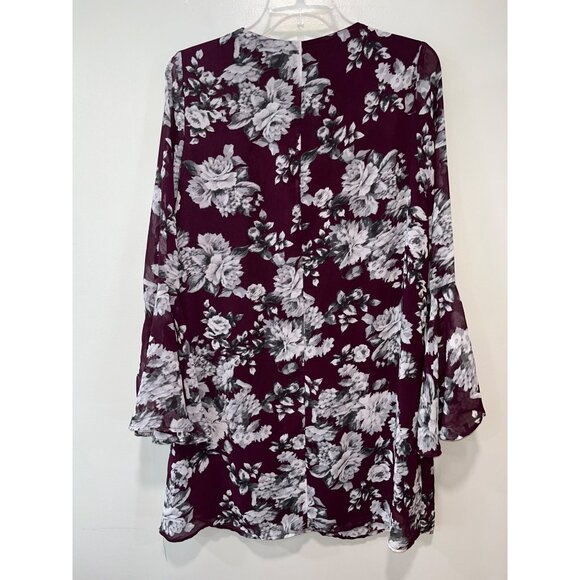 Floral Bell Sleeve Dress By Speechless‎ - Large - Picture 2 of 7